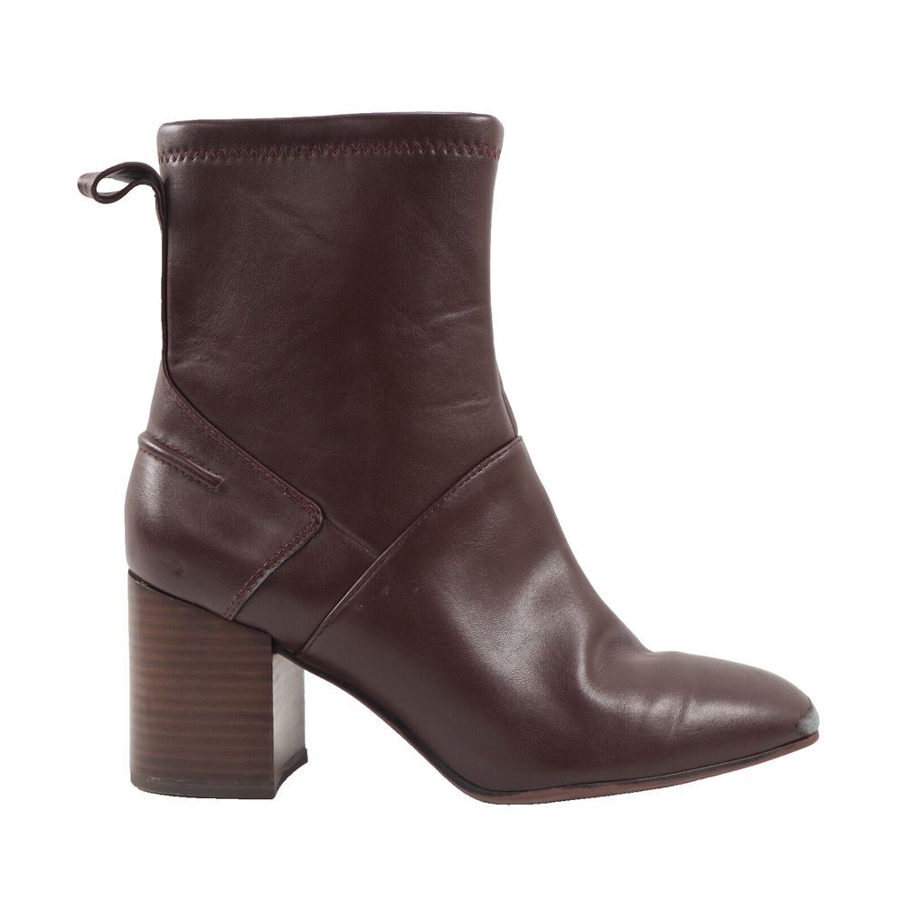 🔥DAMAGED Franco Sarto Talfer Ankle Booties, Castagno Brown Synthetic 8US/38.5EU